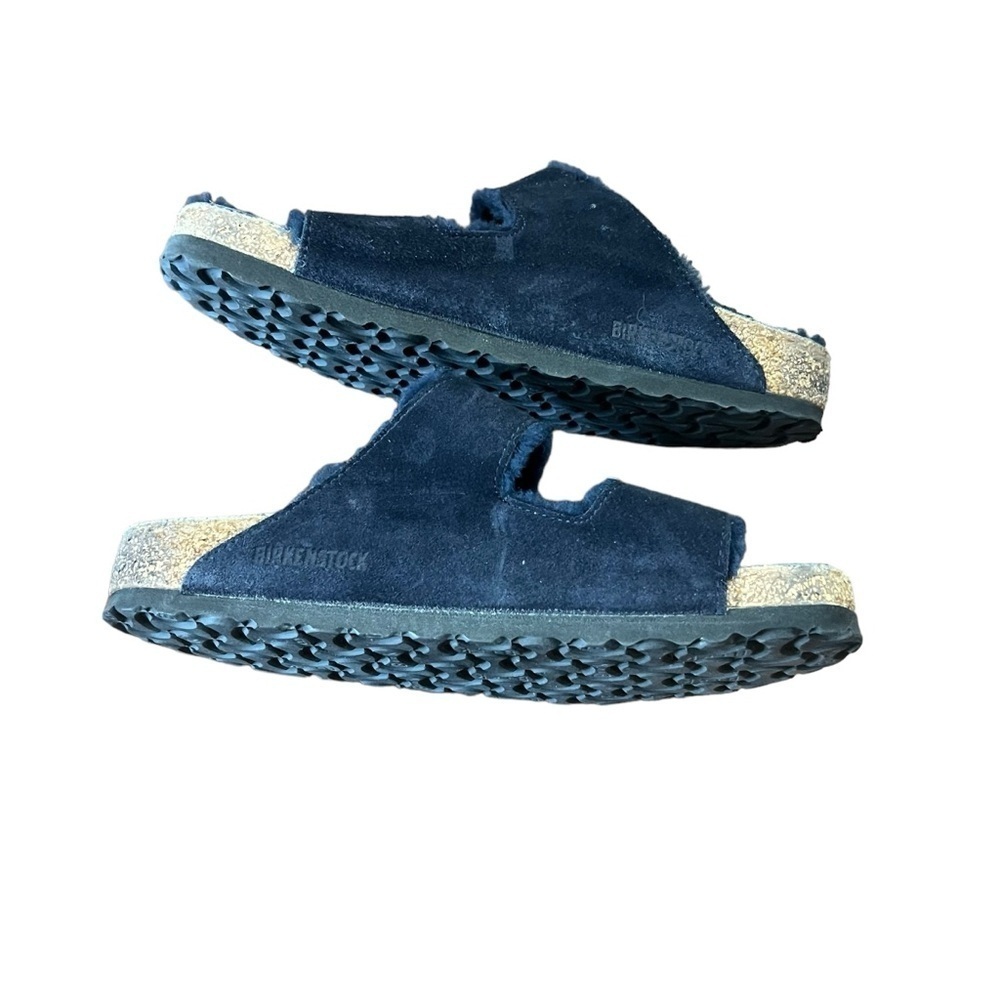 3/$30 ☀️ Birkenstock Arizona Shearling Night Suede Blue - Picture 6 of 8